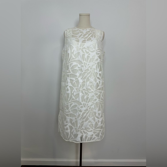 Akris Punto Faux Leather Leaves Dress - Picture 4 of 10